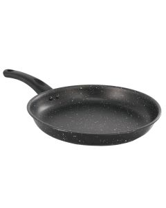 Gibson Home Delhi 11 Inch Round Nonstick Carbon Steel Frying Pan in Black
