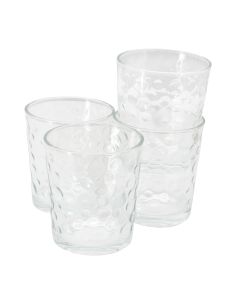 Gibson Home 4 Piece 13.5 Ounce Bubble Double Old-Fashioned Glassware Set