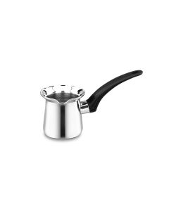 Korkmaz Orbit 6 Ounce Stainless Steel Turkish Coffee Pot in Silver